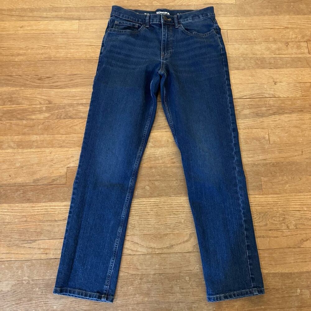 Sonoma The Everyday Jean dark wash straight leg jeans pants size 30/32 (31)
b7